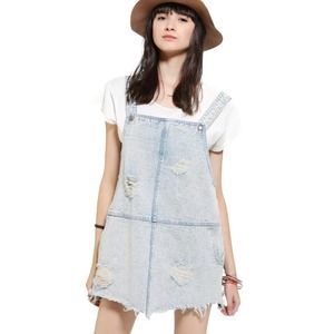 Urban Outfitters / Somedays Lovin Campfire Denim Overall Mini Dress Size Medium